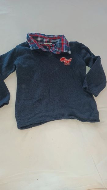 Pull col chemise