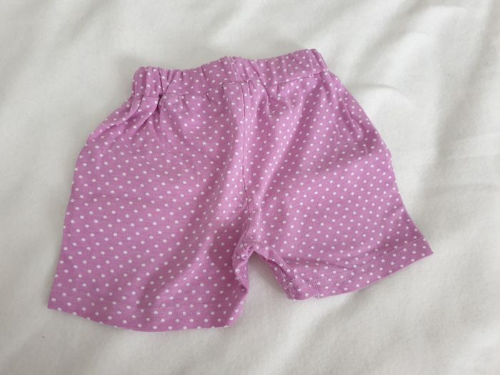 Short mauve à pois blancs - T18M - Bennie Kids - photo numéro 6