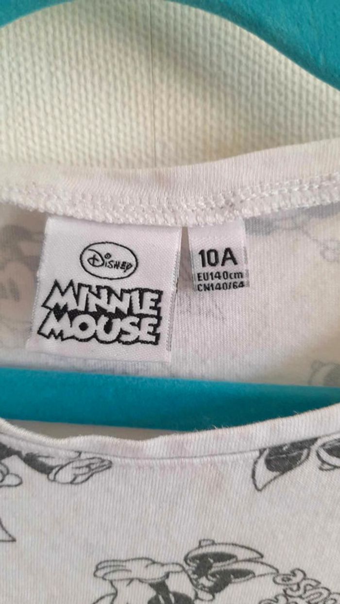 Tee-shirt blanc manches courtes Minnie 10 ans - photo numéro 4