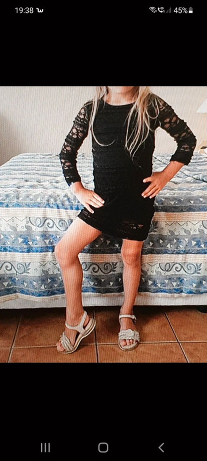 New attitude robe noir dentelle 4 ans - photo numéro 6