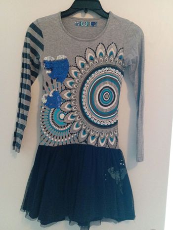 Robe  Desigual Bleu