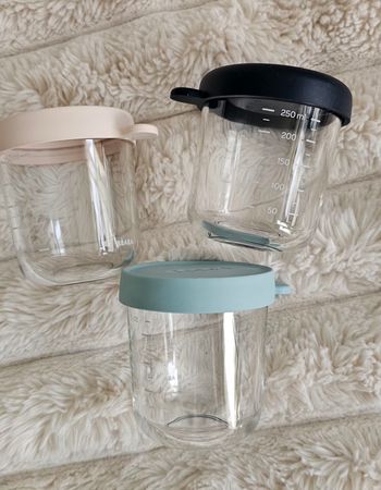 Lot de 3 pots en verre Béaba 250ml 