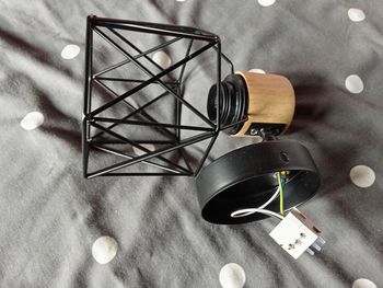 Lustre industriel noir 