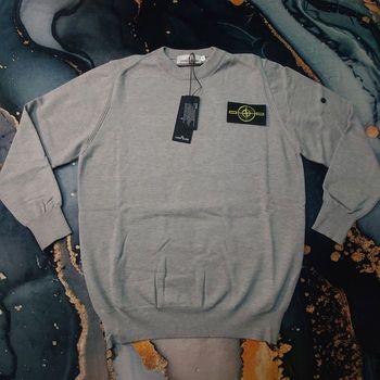 Pull Stone Island Taille M col rond homme neuf avec étiquettes – badge amovible