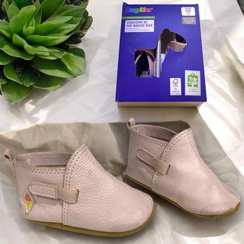 Chaussons en cuir souple