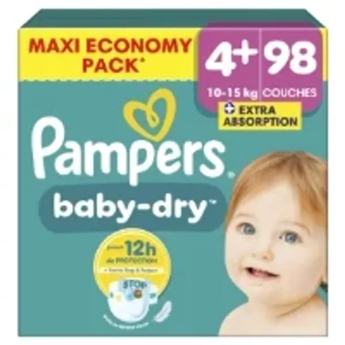 98 T4+ Pampers baby-dry NEUF