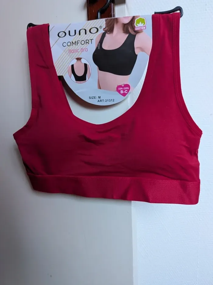 Brassière taille M neuve  fushia Ouno Comfort - photo numéro 4
