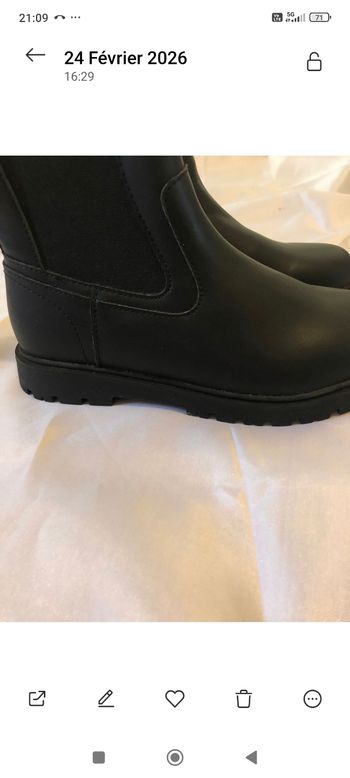 Bottines noires lefties 