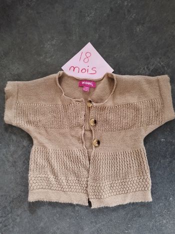 Gilet marron 18 mois