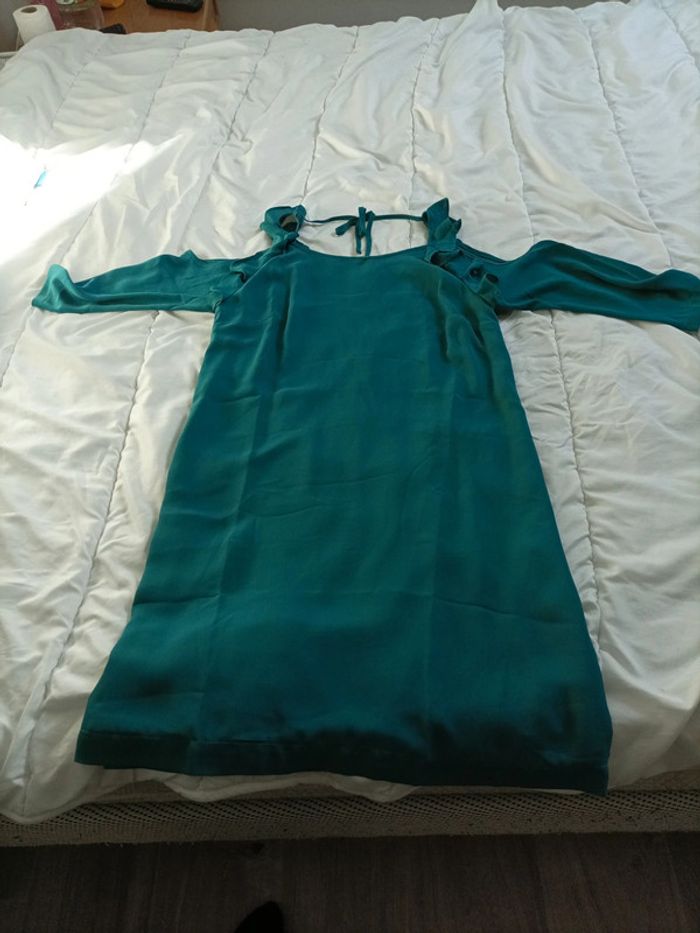 Très jolie robe verte camaïeu taille 36 neuve avec étiquette - photo numéro 5