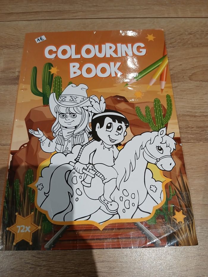 Colouring book cahier de coloriage cow-boy