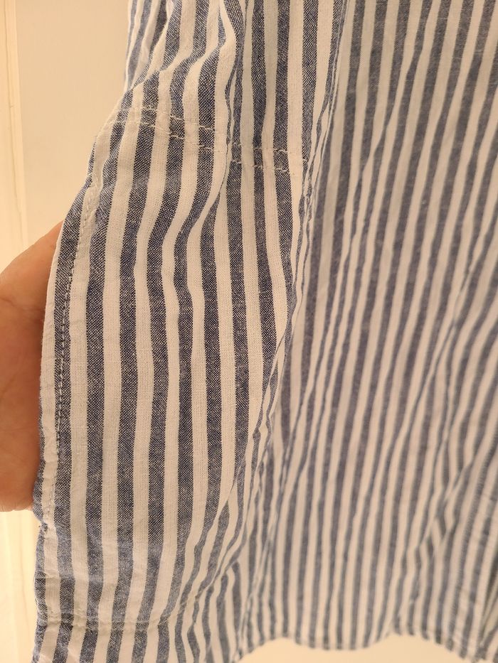 Très belle chemise  Tunique  C & A  taille 44/46 rayé bleu et blanc - photo numéro 7