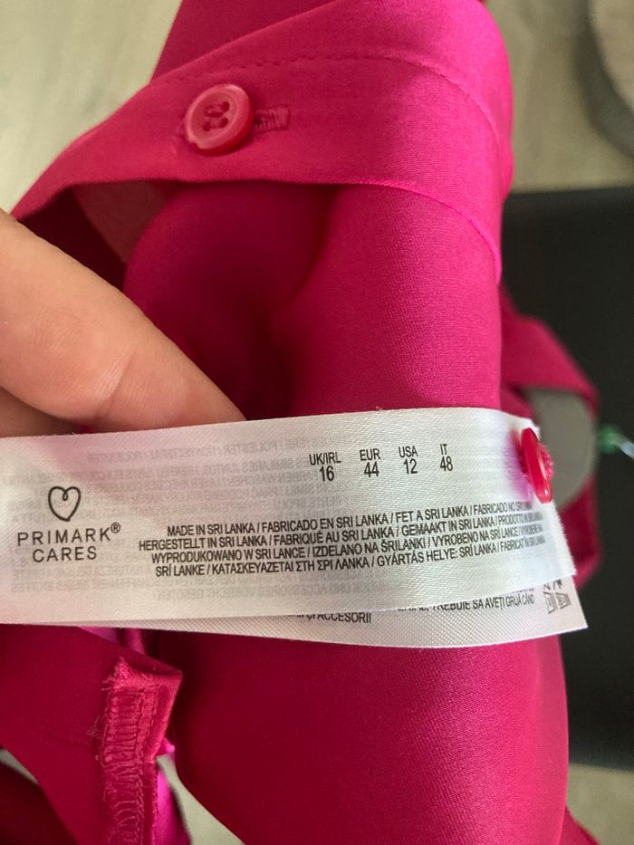 Chemise rose fushia satiné 44 - photo numéro 3