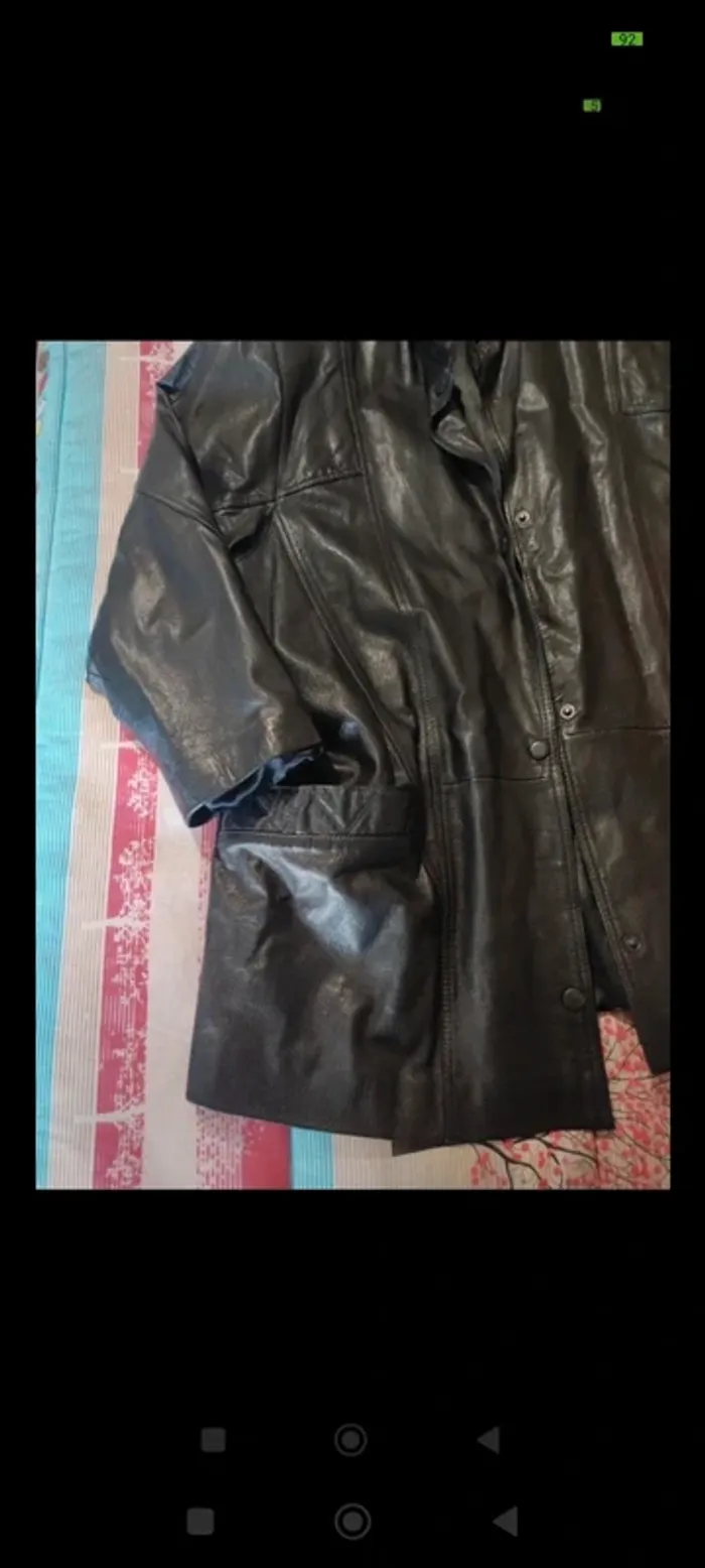 Manteau en cuir T 50/52 - photo numéro 2