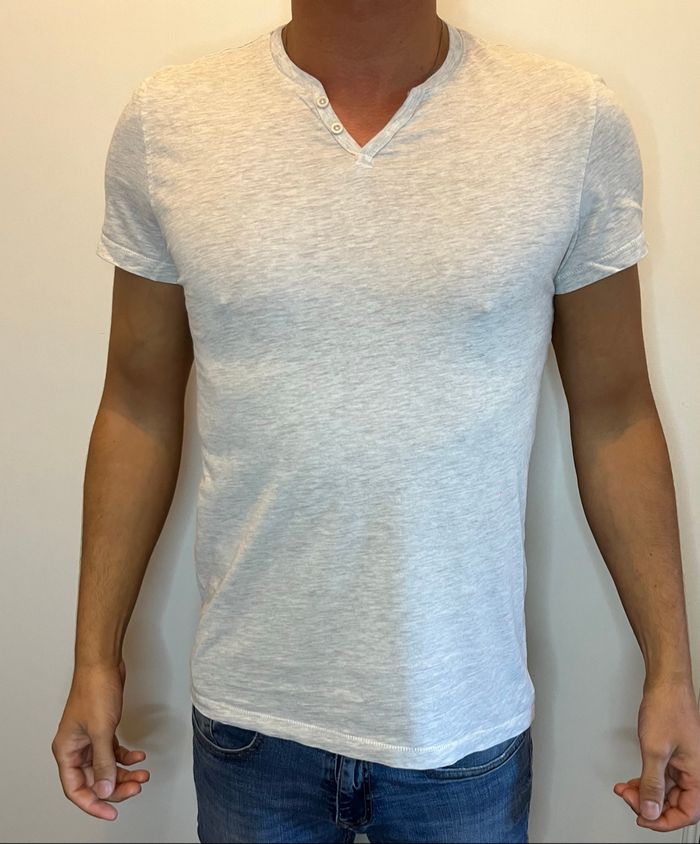 Tee-shirt gris clair