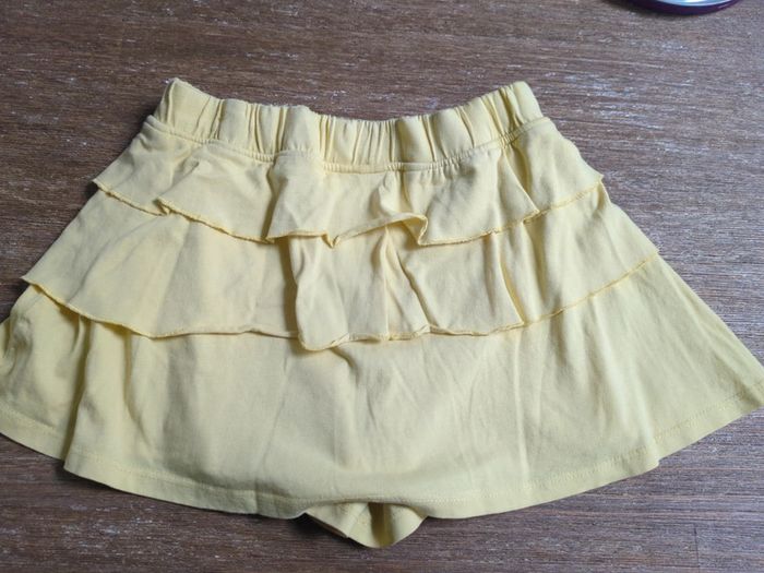 Jupe short jaune sergent major 7 ans volant froufrou - photo numéro 2