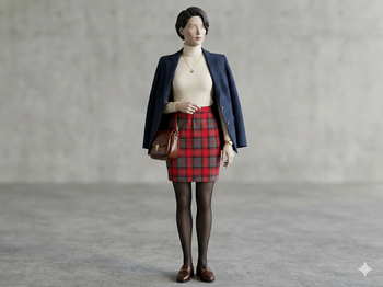Jupe droite à carreaux rouge et grise doublée Longueur 47 cm Taille 36 Faite par une couturière