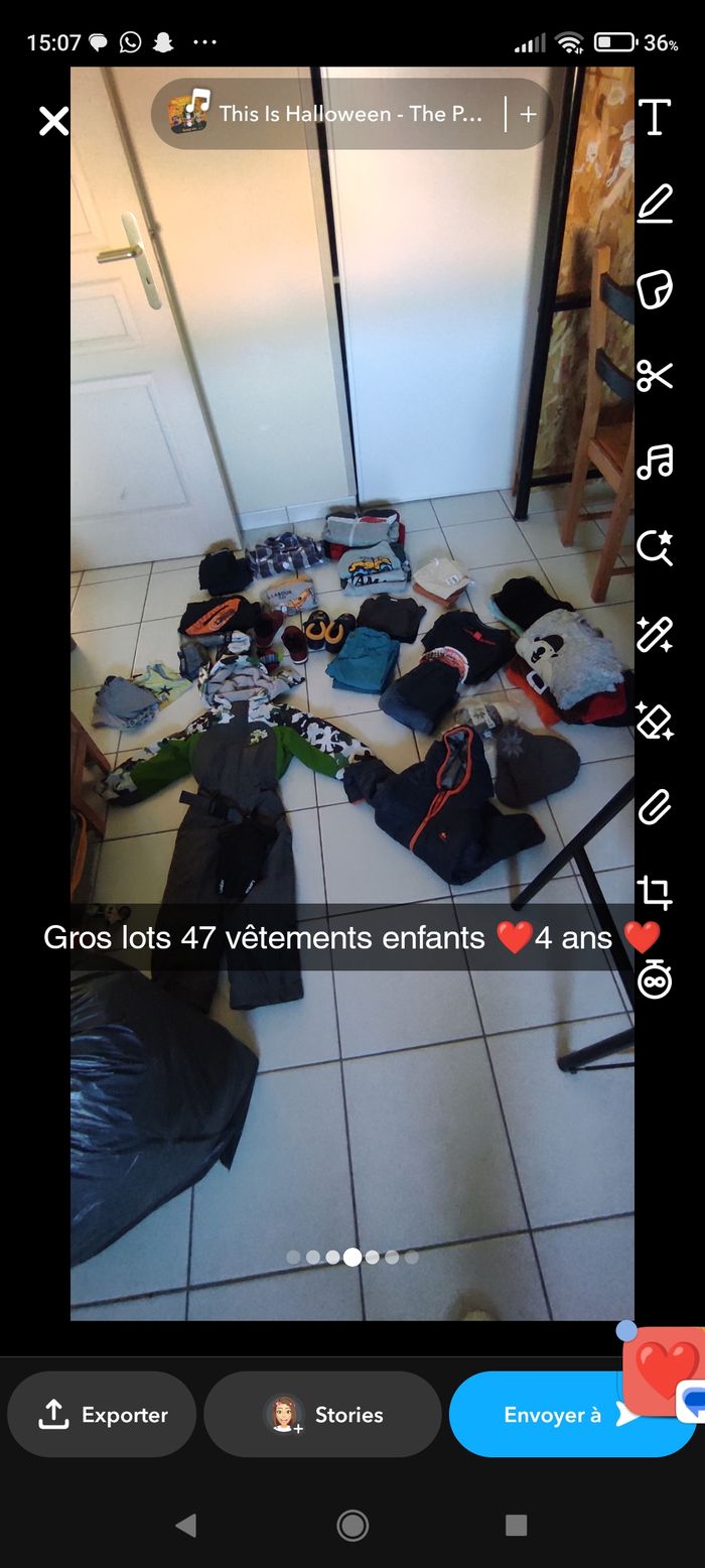 Gros lots vêtements enfants 47 articles 4 ans