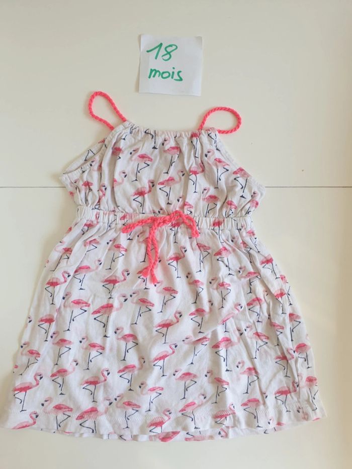 Robe courte flamands roses été