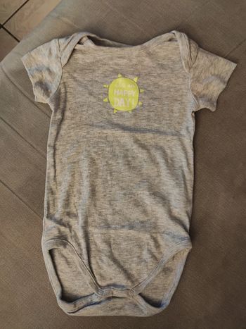 Body manches courtes gris 12 mois orchestra