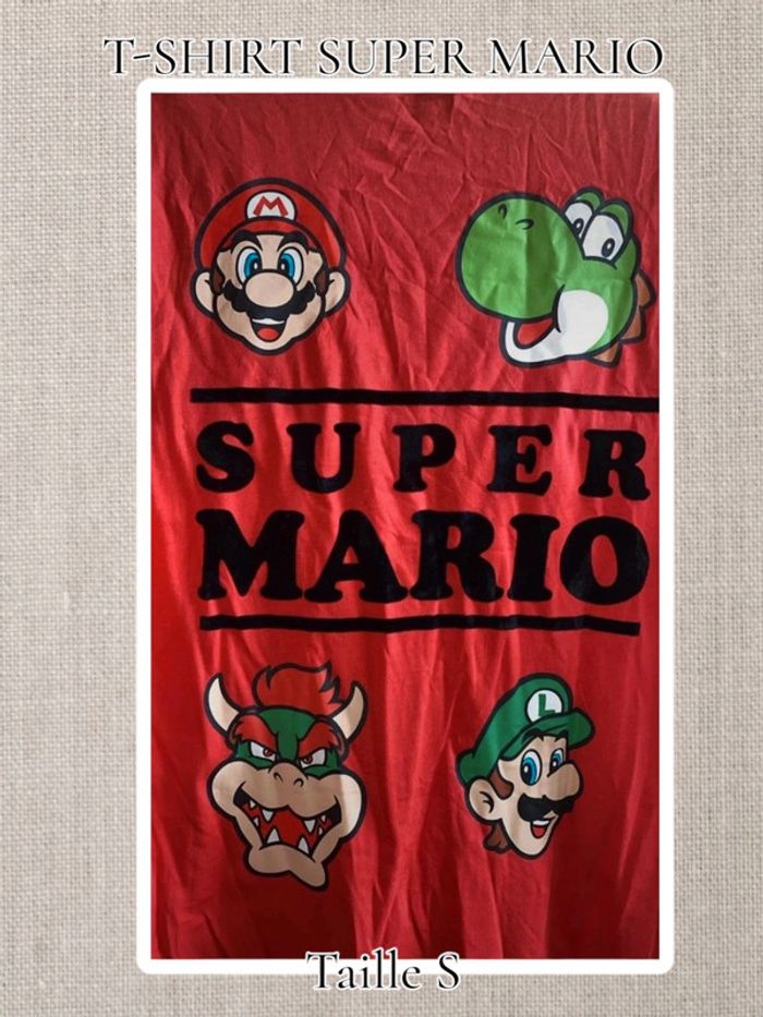 T-shirt rouge - super mario - Taille S - Neuf - photo numéro 3