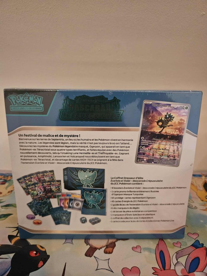 Coffret Pokémon ETB EV06 Mascarade Crépusculaire - photo numéro 5