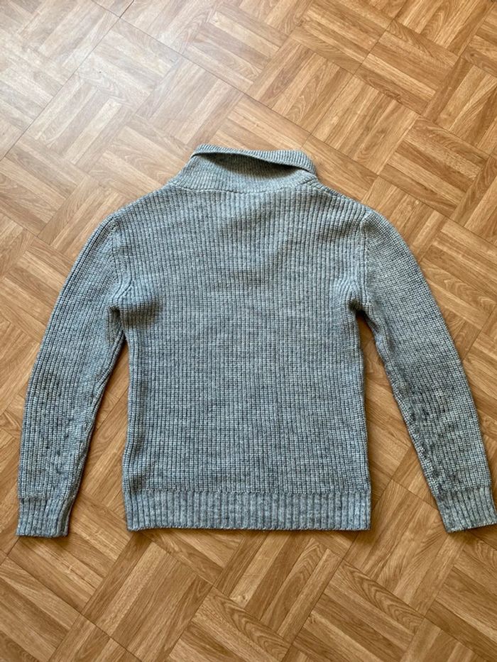 Pull à col châle gris Roy Garage - photo numéro 4