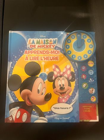 Livre La maison de Mickey – Apprends-moi à lire l’heure.