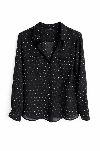 Blouse IKKS Women noire imprimé – T36