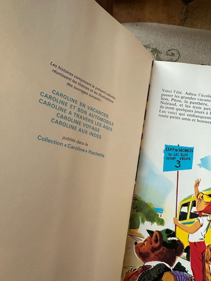 Recueil ancien vintage Les Aventures de Caroline livre bd album Pierre Probst blanc - photo numéro 4