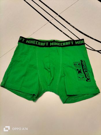 Minecraft 🩵 Caleçon 14/16 ans