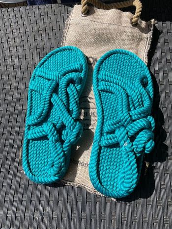 Sandale corde blue 