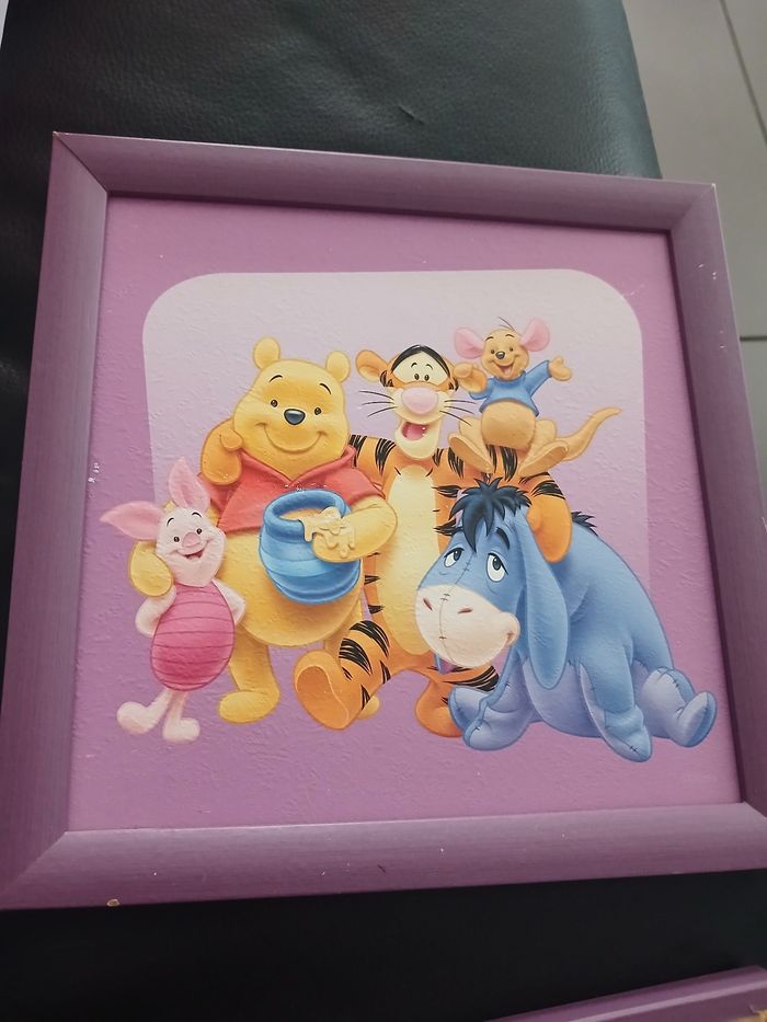 2 Cadres tableaux winnie l'ourson - photo numéro 3