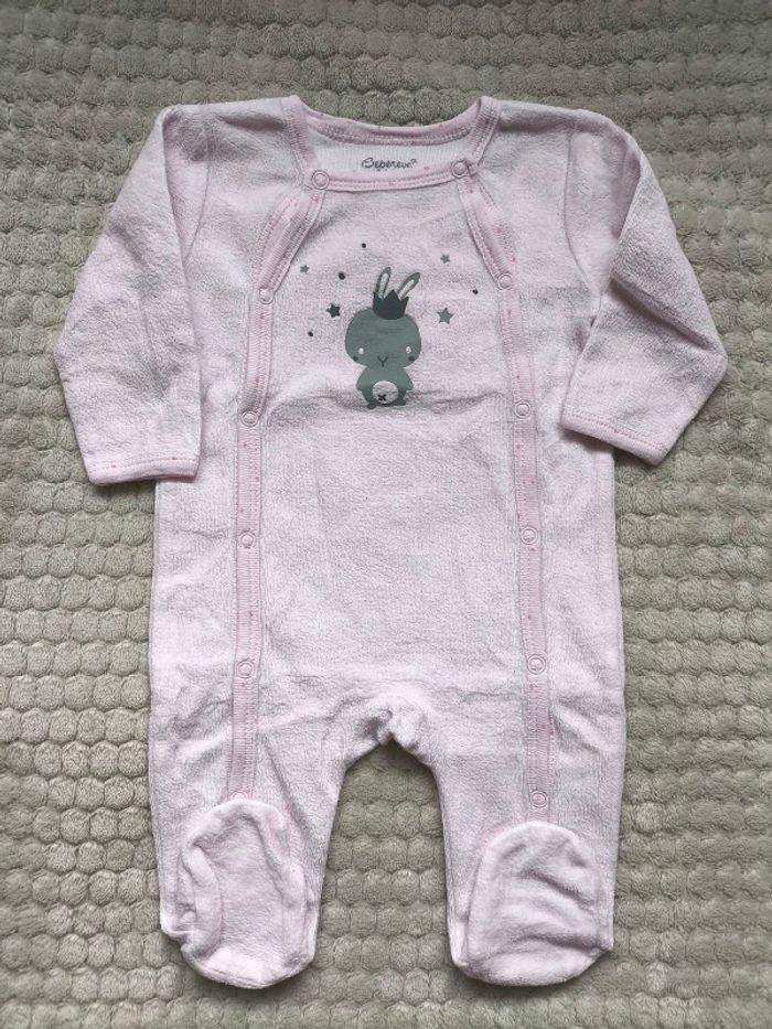 Pyjama en velours Bébé Rêve 3 mois