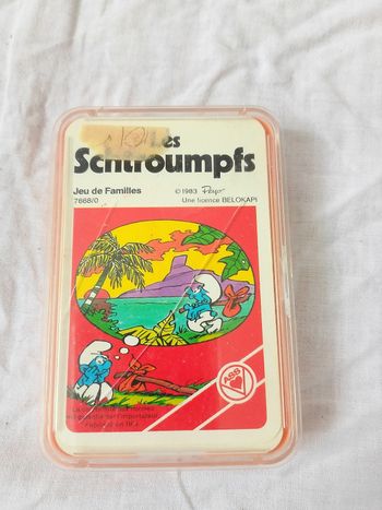 Jeu de familles les Schtroumpfs 1983 Peyo