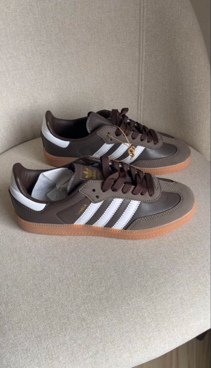 Basket Samba Adidas Marron - photo numéro 3