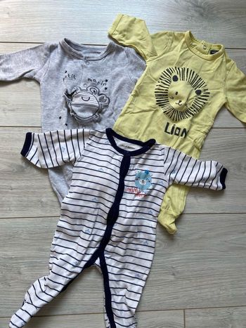 Lot de 3 pyjamas coton