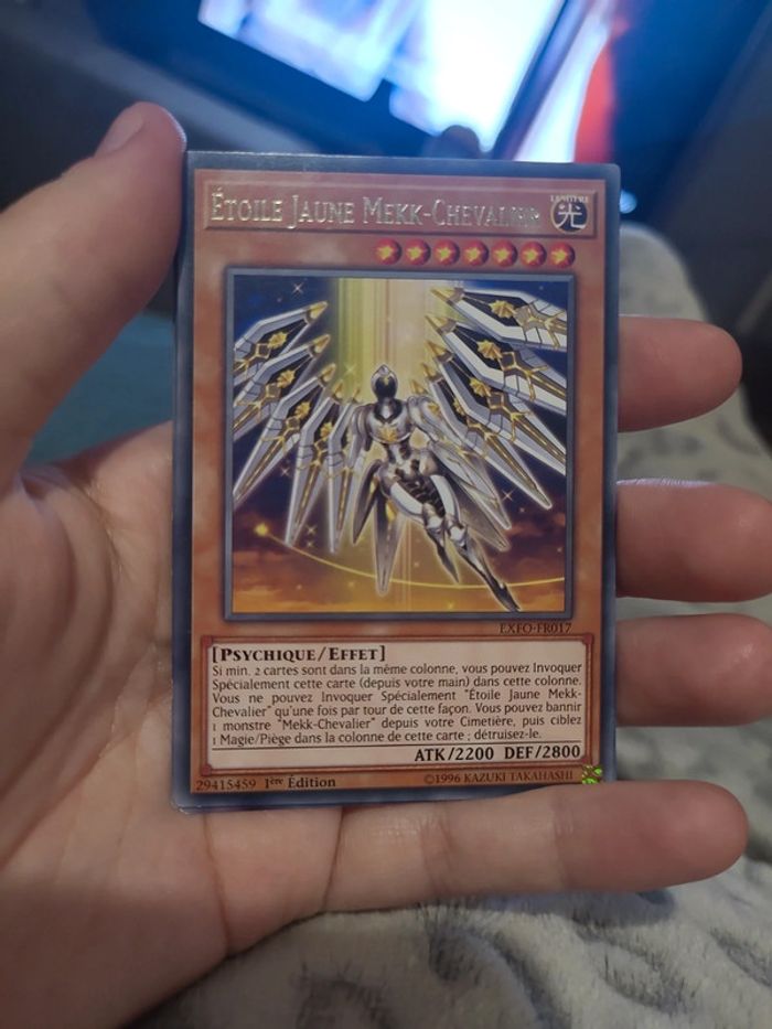 Carte étoile jaune mekk chevalier