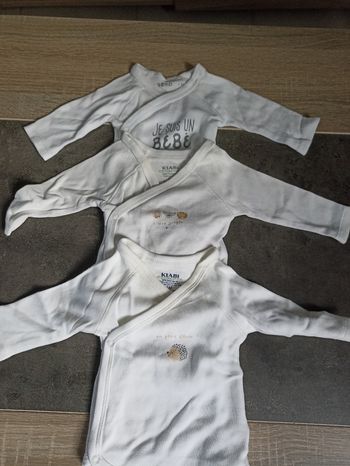 Lots de 3 bodys manches longues