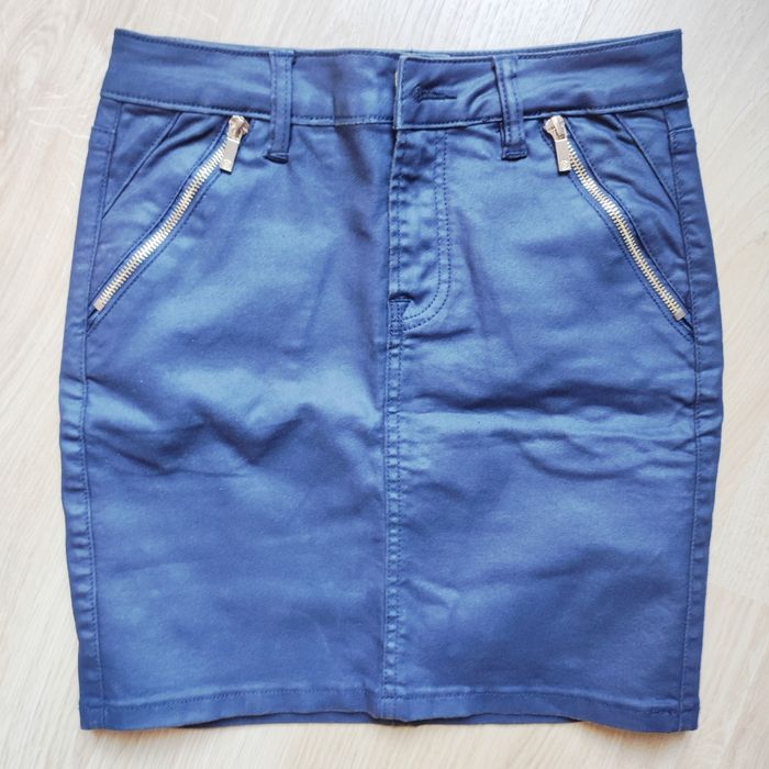 Jupe courte bleu brillant Morgan