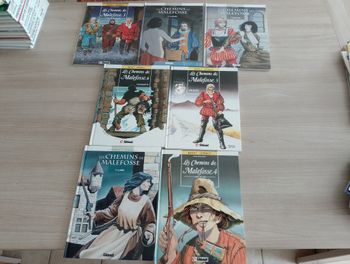 Lot de 7 BD les chemins de Malefosse (de 1 à 7)