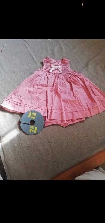 Robe short rose fille 12 mois