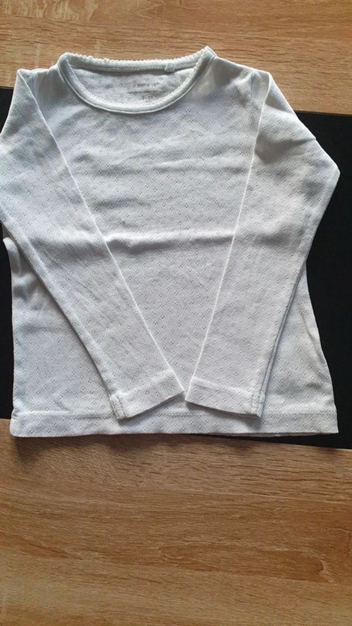 Lot de 2 maillots de corps 2-3 ans - photo numéro 3