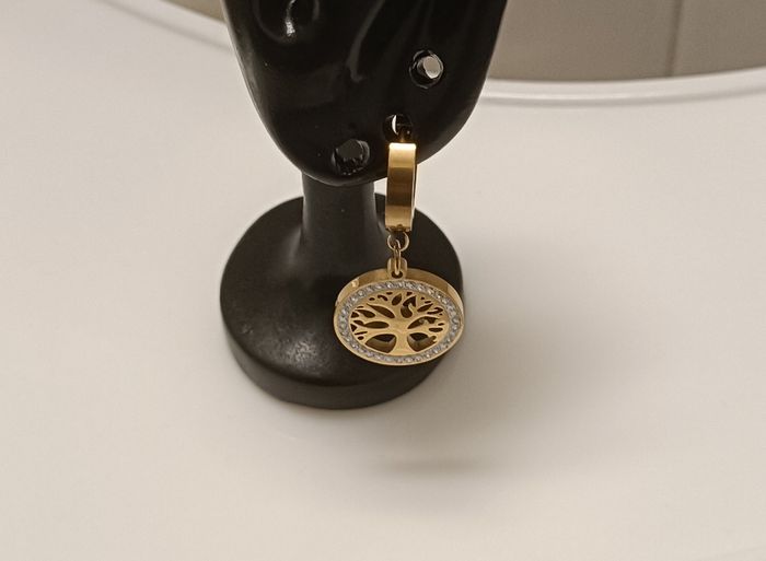 Boucles d'oreilles acier inoxydable plaqué or