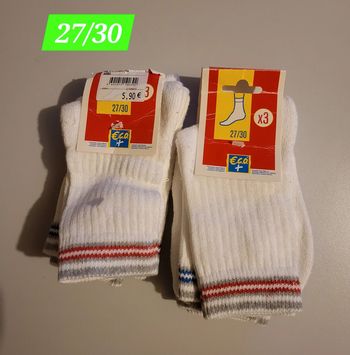 🪀 Lot de 6 paires de chaussettes 27/30 neuve 🪀