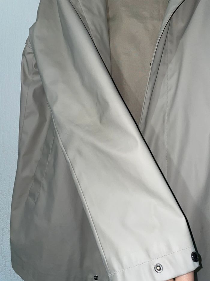 Veste imperméable beige à capuche Zara – Taille S - photo numéro 3