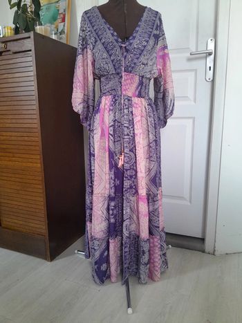 Magnifique robe bohème lovy en soie neuve