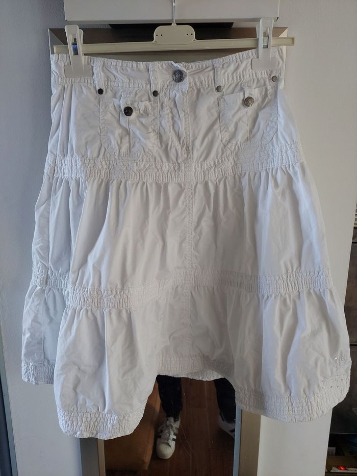 Jupe okaidi 12ans blanche