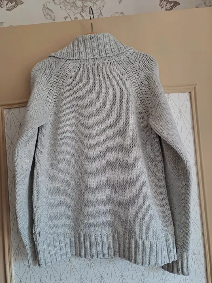 Pull garçon 8 ans chaud gris moucheté jaune comme neuf okaïdi - photo numéro 6