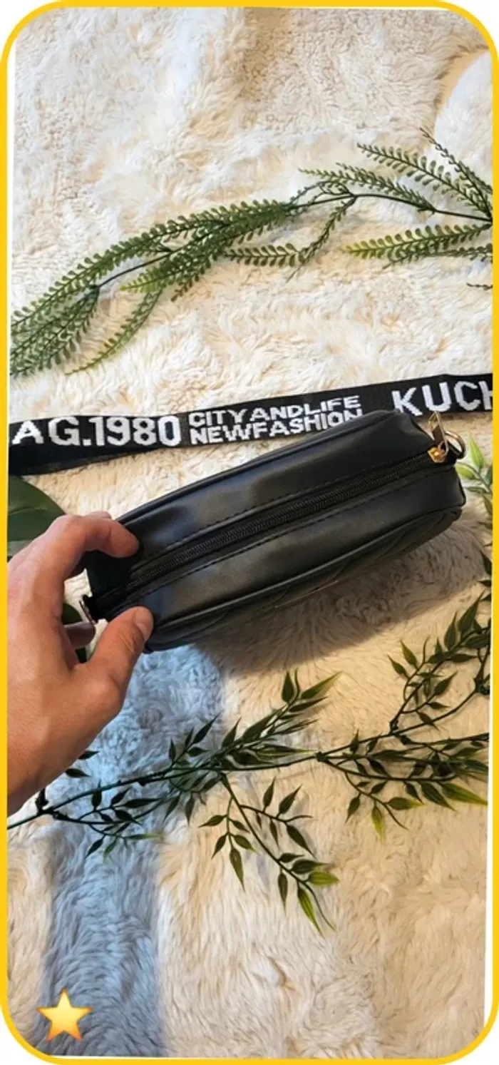 Sac à main noir, bandoulière, neuf jamais utilisé - photo numéro 2